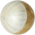 thumbnail image 4 of DecMode White 6" Abstract Brushed Plastic Orbs & Vase Filler with Gold Stripe (3 Count), 4 of 14