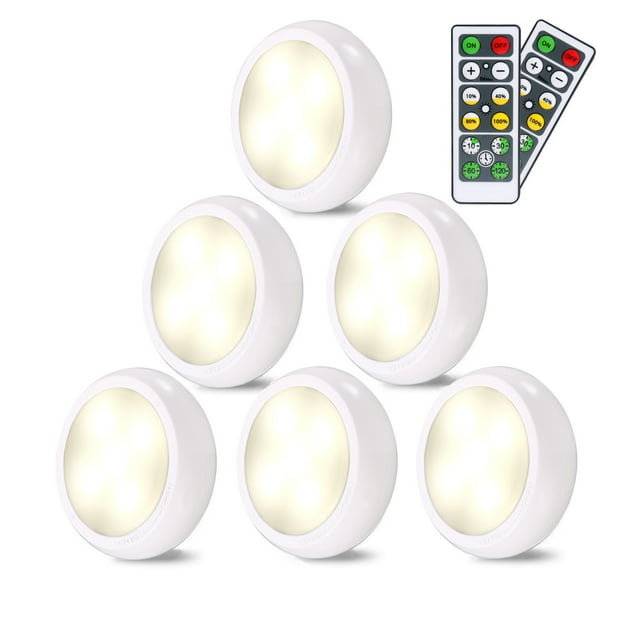 Luz de noche con control remoto LED, atenuación táctil, lámpara de mesita de noche, lámpara de alimentación para armario, lámpara de emergencia, lámpara de gabinete, regalo