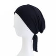 thumbnail image 3 of 2x para la cabeza del cáncer de quimio Gorros musulmanes Gorros elásticos para la cabeza Gorros Hijab de redecilla Hugo Sombrero Turbante Étnico, 3 of 10