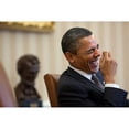 thumbnail image 2 of President Barack Obama Laughs During A Meeting In The Oval Office. Jan. 24 2011. History (36 x 24), 2 of 2