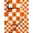 Orange, Pattern 1, variant on ODIKA 4' x 6' Machine Washable Non-Slip Area Rug, 3d checkered High Traffic Rug, Orange, 1260647