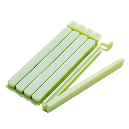 

5Pcs Food Bag Clips Househould Food Snack Storage Sealing Bag Clips Sealer Clamp Kitchen Tool 5pcs Food Bag Clips For Home Kitchen Snacks Storage Sealing Bag Clips Plastic Durable Green Small