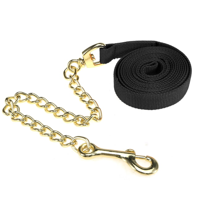 Amdohai Laisse de Cheval Lunge Line 8.5 Pieds avec Chaîne, Rappel d'Obéissance pour Chien