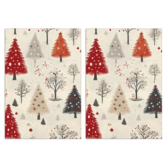 Christmas Kitchen Towels Set Of 2 - 18x26 Inch Ultra Absorbent Dish Towels, Soft Drying Hand Towels for Cooking, Baking & Decor, Spring/Summer Home Aesthetic.