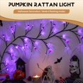 thumbnail image 4 of Fiesta de Halloween Calabaza Cadena de Luces de Ratán Horror Fantasma Festival Hogar Jardín Fiesta Decoración Al Aire Libre, 4 of 8