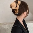 thumbnail image 3 of Eoperou Hair Claw Furry Flush Strong Claw Anti-slip Anti-break Solid Color Hair Organization Decoration Lady Hair Clamp Hair Gripper, 3 of 8
