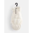 thumbnail image 2 of No Boundaries Women's Puffer Mittens, Winter White, L/XL, 2 of 4