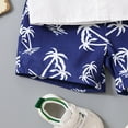 thumbnail image 4 of Vedolay Short Sets For Boy Casual Summer Boy's 2 Piece Outfits Tropical Print Button Front Short Sleeve Shirt and Shorts,Blue 18-24 Months, 4 of 5