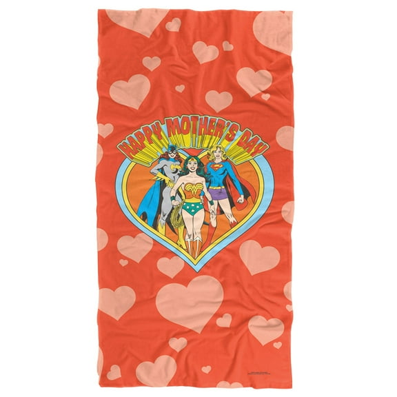 Justice League Beach Towel, 30"x60" Batgirl, Wonder Woman, Supergirl Mother's Day Beach Towel