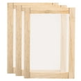 thumbnail image 1 of Unique Bargains Silk Screen Printing Frame Kit 20x11cm Wooden with 120 Mesh, 3 Pieces, 1 of 7
