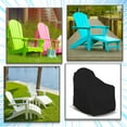 thumbnail image 6 of COVERS&ALL Adirondack Chair Cover, 12 Oz Waterproof UV & Weather Resistant All Season Protector, Outdoor Furniture Cover with Air Vent & Drawstrings (40" W x 37" D x 36" H, Black), 6 of 6