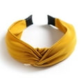 thumbnail image 2 of Baberdicy Velvet Bow Headband, Wide Fabric Hairband for Women,Yellow Fits All – Gift Ready, 2 of 3