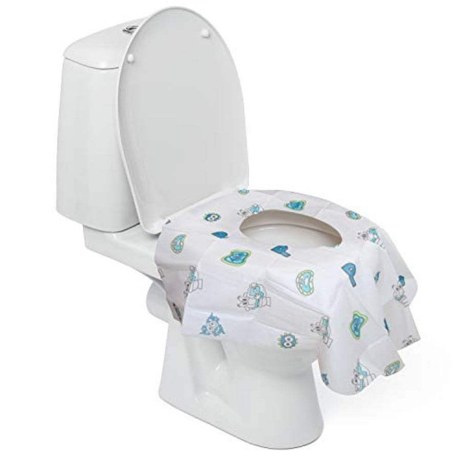 Disposable Hygienic Potty Seat Covers- Individually Wrapped Toilet Seat Covers by Potty Shields (Set of 6)