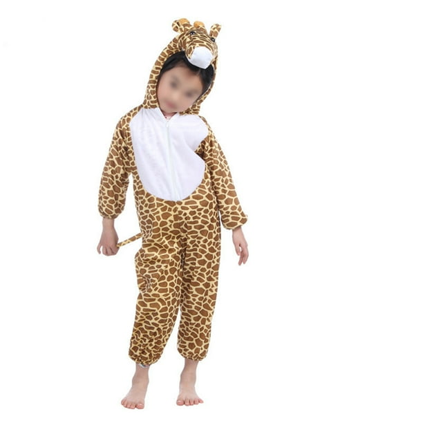 EeaseMX Disfraz de jirafa para niños Disfraces de animales para niños para Halloween Cosplay Performance - Talla L para altura 90-105cm