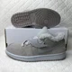thumbnail image 4 of Ni - ke Ni - ke Air Jordan 1 Low SE Shoes Women’s SZ 6.5 Sherpa Fleece Grey DO0750-002, 4 of 5