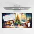 thumbnail image 4 of Merry Christmas Shih Tzu Santa Hat Xmas Tree Winter Holiday Desk Mat Full Keyboard Mouse Pad Lion Dog Lover Gifts Large Mousepad - 01013, 4 of 5