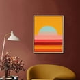 thumbnail image 2 of Nawypu  Sylvie Sunset Waves Framed Canvas Wall Art by Cat Coquillette, Natural, Colorful Art for Wall, 2 of 4