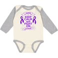thumbnail image 3 of Inktastic Chiari Malformation Keep Calm Fight on Boys or Girls Long Sleeve Baby Bodysuit, 3 of 5