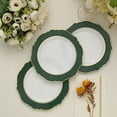 thumbnail image 4 of Balsa Circle White Hunter Green 10 Round 8" Disposable Salad Plastic Plates Blossom Design Party Decorations, 4 of 8