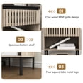 thumbnail image 5 of Demi Bonn Nightstand Set of 2, Bedside Table with Decorated Drawers, Wood Accent Side End Table with Storage for Bedroom, Beige, 5 of 8