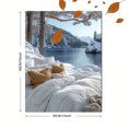 thumbnail image 3 of Winter Landscape Canvas Print/Wall Art， Suitable for Bedroom， Living Room， Bathroom， Office， and Hotel Decoration., 3 of 8