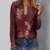 thumbnail image 1 of Hauts à Manches Longues pour Femmes Liquidation Hauts à Col Rond Décontractés Imprimés T-Shirts Blouse à Manches Longues Hauts d'Été pour Femmes 2023 Hauts pour Femmes, 1 of 5