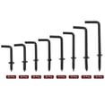 thumbnail image 3 of 150 Pack L Shape Hooks, Right Angle Screw Hooks for Hanging, Black, 3 of 7