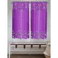 thumbnail image 6 of Bedroom Curtains 63 Inches length, Modern Purple Window Treatment Curtain Drapes, Abstract Diamond Luxury Gradient Rod Pocket Curtain Panels for Living Room Kitchen, 42"x63", 2 Panels, 6 of 7