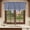 Navy, variant on Farmhouse Navy Blue White Striped Valances for Windows, Decorative Rod Pocket Window Valance Curtains, Modern Stripes Short Curtain Drapes for Kitchen/Bathroom/Living Room, 2 Panels, 54" W x 18" L