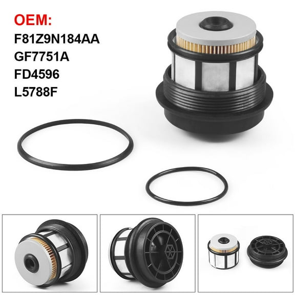 Premium Fuel Filter Kit, F81Z9N184AA FD4596 for Ford F250 F350, Super Duty 514 up Van, 7.3L V8 Turbo Diesel