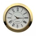 thumbnail image 1 of Insertar reloj,Reloj redondo Insertar esfera de reloj Reloj de pared de metal,Mini reloj DIY Reloj Relojes de mesa Relojes incorporados,Fácil de leer Dormitorio Oficina en casa Reloj, 1 of 8