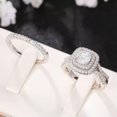 thumbnail image 4 of K-KED 925 Silver Filled Ring Women Zircon fashion Wedding Engagement Delicate Jewelry Sz 6-10-7, 4 of 6