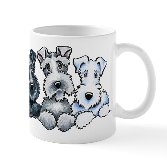 CafePress - Schnauzer Company Mugs - 11 oz Ceramic Mug - Novelty Coffee Tea Cup