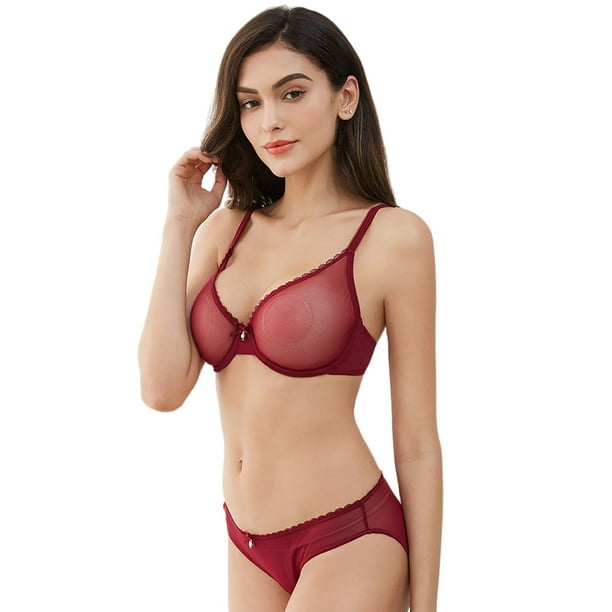 Plus Size Womens Wireless Lace Bras Ultra Thin Comfort Bra Lingerie Full  Coverage Unlined Sexy Underwear C D Cup (Color : Coffe, Size : 36C) :  : Clothing, Shoes & Accessories