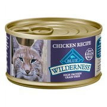 Blue Buffalo Wilderness Chicken High Protein Grain Free Wet Cat Food, 3 oz. Cans