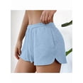 thumbnail image 5 of Sweat Shorts Women Comfy Workout Shorts Rise Lounge Mini Shorts with Drawstring and Pockets S, 5 of 9