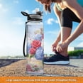 thumbnail image 6 of BZSMCE Sport Bottle Vibrant Floral Bouquet Outdoor sports Water Bottle Size: 10.4x3in, 6 of 7