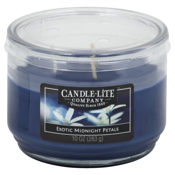 Candle lite 1879055 10 oz 3Wick Exotic Midnight Petals Everyday Jar