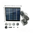 thumbnail image 3 of Kieccall Solar Water Pump Kit Powered Water Fountain Pump with 4 Nozzles for Garden Fish Tank Water Feature, 3 of 8