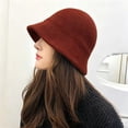 thumbnail image 5 of Lumtrix 2026 Women's Hat Soft Knitted Hat Fashion Fall Winter Fisherman Hat Travel Daily Outdoor Casual Cap Light Brown One Size, 5 of 6