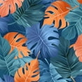 thumbnail image 6 of PIKWEEK Round Tablecloth for Picnic Dining Kitchen Farmhouse Palm Leaves with Lush Branches and Leaves White, 6 of 8