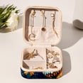 thumbnail image 6 of Starry Sky Travel Portable Square Display Case Decorative Box Jewelry Stand Earring Holder for Girls and Women: Stores Rings, Earrings, Necklaces, Bracelets, and More, 6 of 6