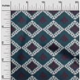 thumbnail image 1 of oneOone Georgette Viscose Fabric Argyle Ikat Print Sewing Fabric BTY 42 Inch Wide, 1 of 4