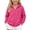 05-Hot Pink, variant on Yutgune Kids Zip Up Hoodie for Boys Girls, Fleece-Lined Full Zip Hooded Sweatshirt Jacket, Casual Fall Outerwear