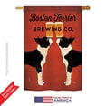 thumbnail image 2 of Breeze Decor BD-PT-H-110117-IP-BO-DS02-US 28 x 40 in. Boston Terrier Brewing Nature - Everyday Pets Impressions, Decorative Vertical House Flag, 2 of 4