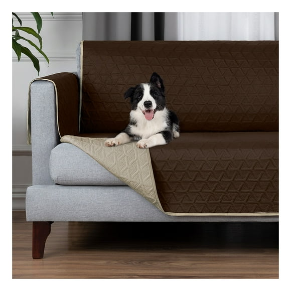 Protector de Sala 3 Pzas Reversible Pinsonic, Real Textil (Café - khaki, ch/m/g)