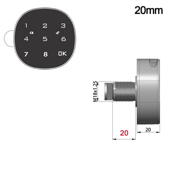 Smart Mailbox Lock Electronic Lock Security Lock Zinc Alloy Password Lock
