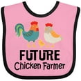 thumbnail image 3 of Inktastic Future Chicken Farmer Childs Boys or Girls Baby Bib, 3 of 4