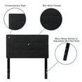 thumbnail image 5 of Emma + Oliver Quilted Tufted Upholstered Twin Size Headboard in Black Fabric, 5 of 10