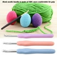 thumbnail image 3 of 19-Piece Multicolor TRP Handle Aluminum Hook Needle Set for Handcraft Knitting and Crochet, 3 of 8